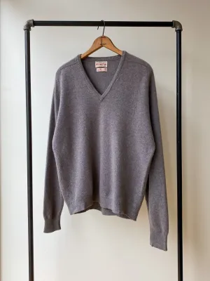 60's Alan Paine Cashmere V-Neck—[L]