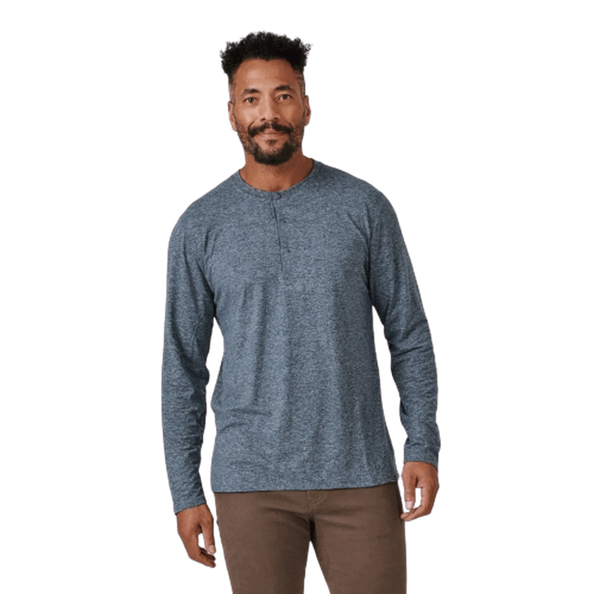 7DIAMONDS: Men's Core Long Sleeve Henley