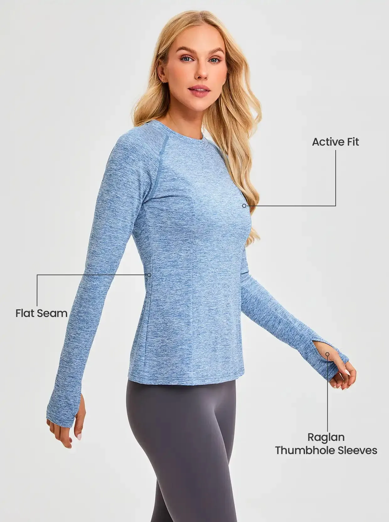 Basic Crew-neck Thermal Underwear for Women