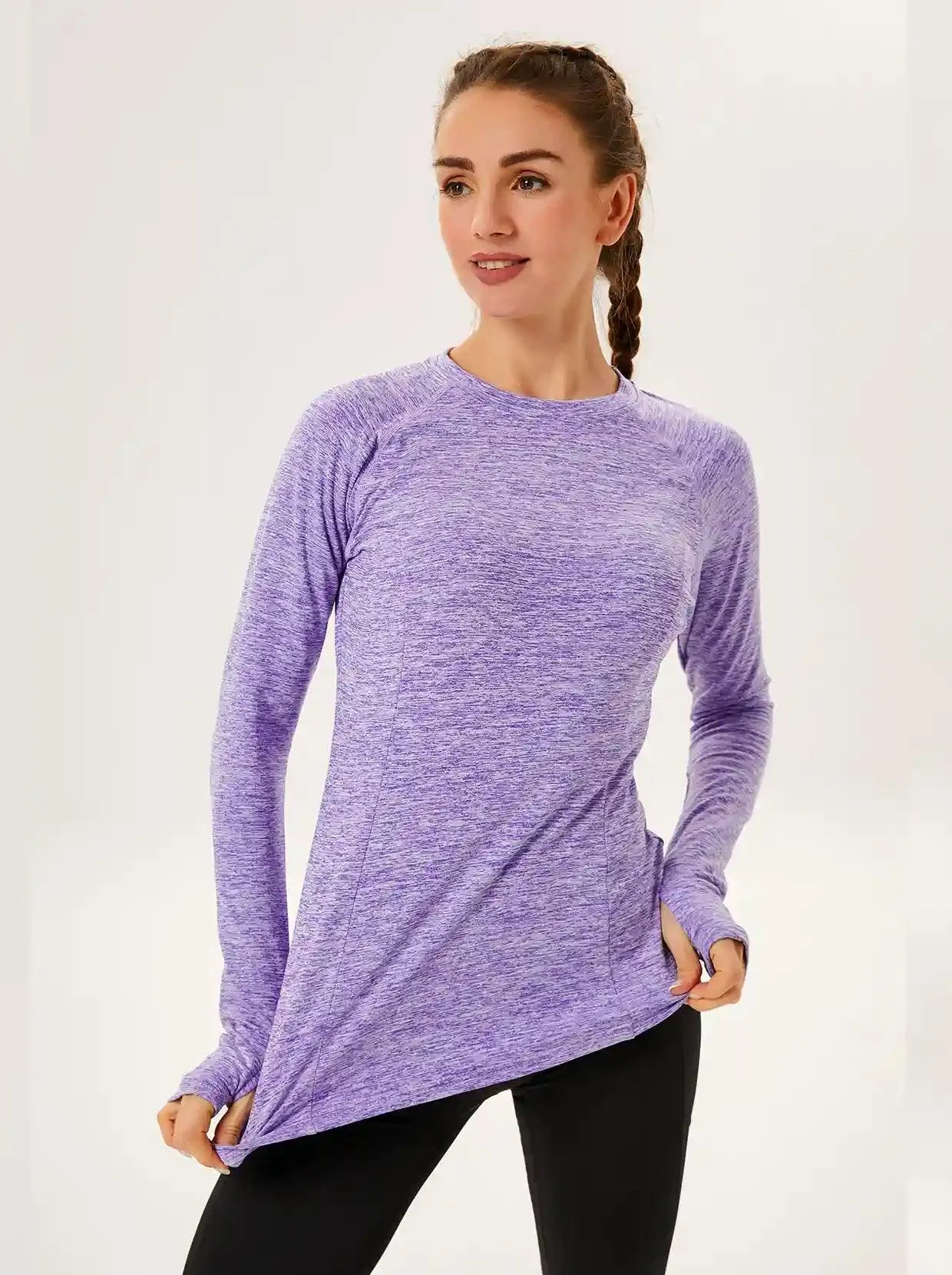 Basic Crew-neck Thermal Underwear for Women