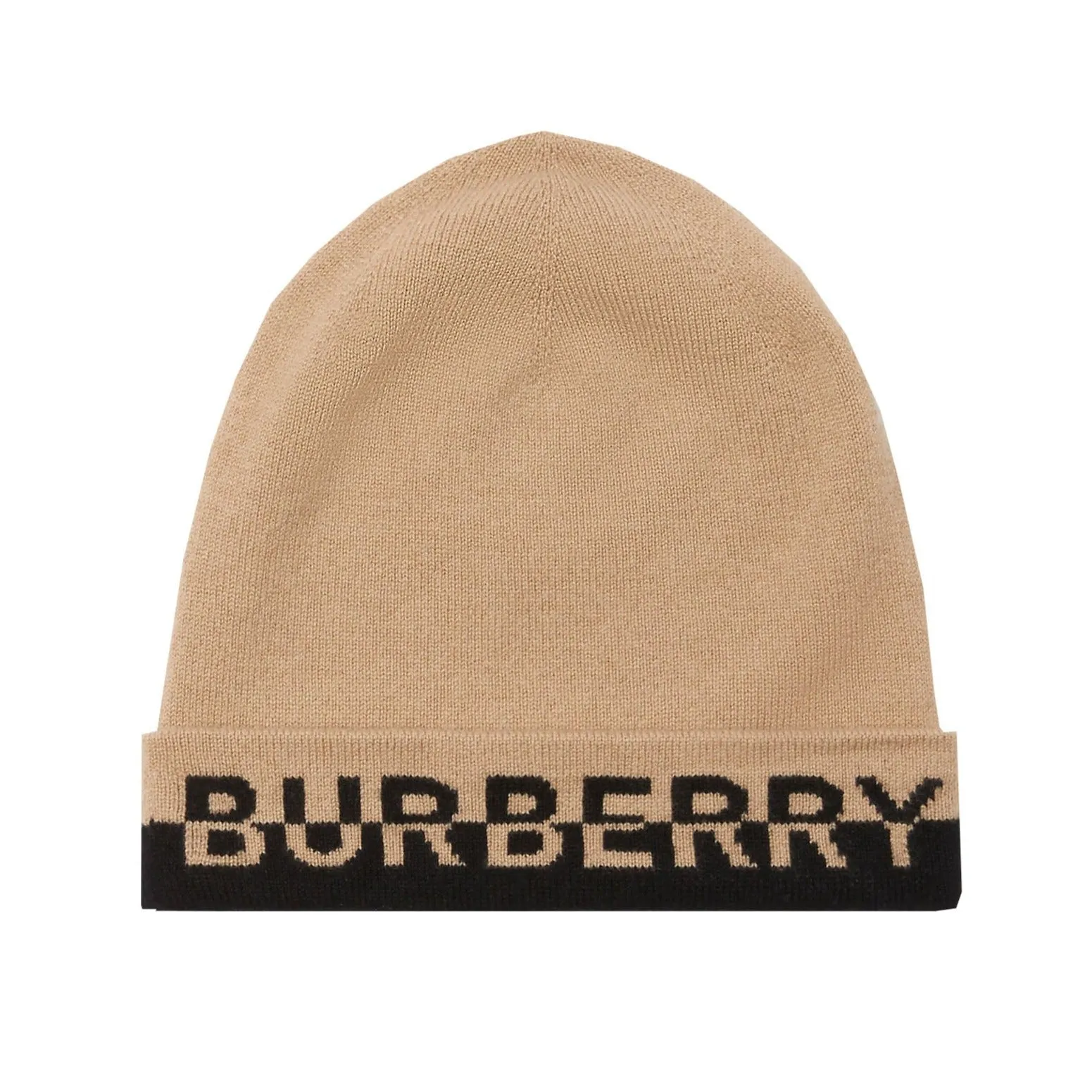 Burberry Logo Cashmere Blend Beanie