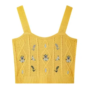 Cottagecore Knit Tank Top