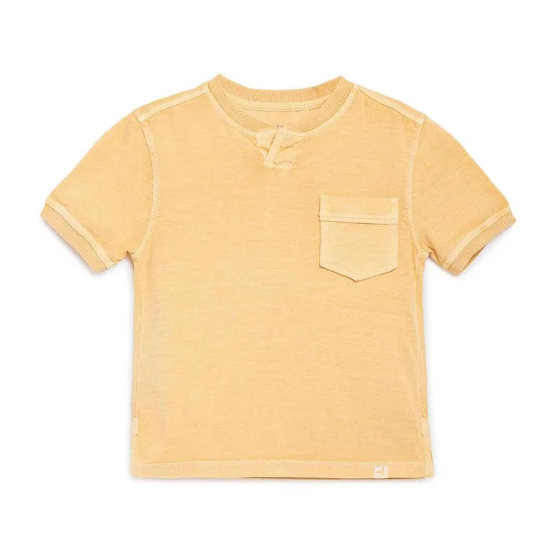 Cotton Twill Tee Shirt for Kids | Yellow