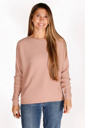 Dusty Rose Waffle Knit Top - FINAL SALE