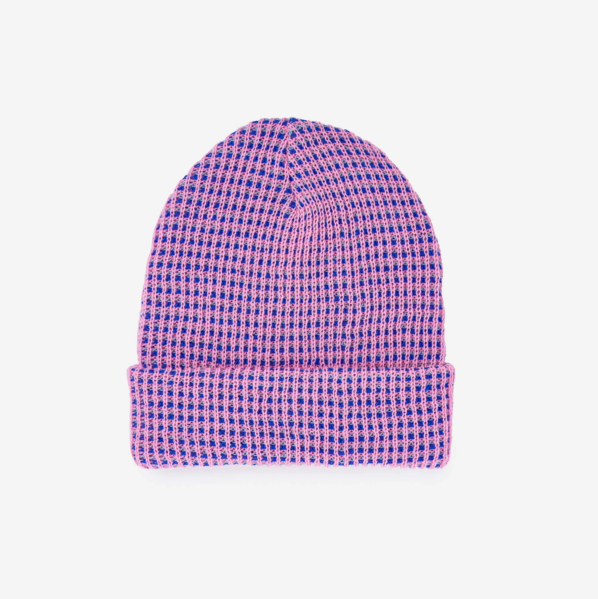 Grid Knit Beanie - Lilac