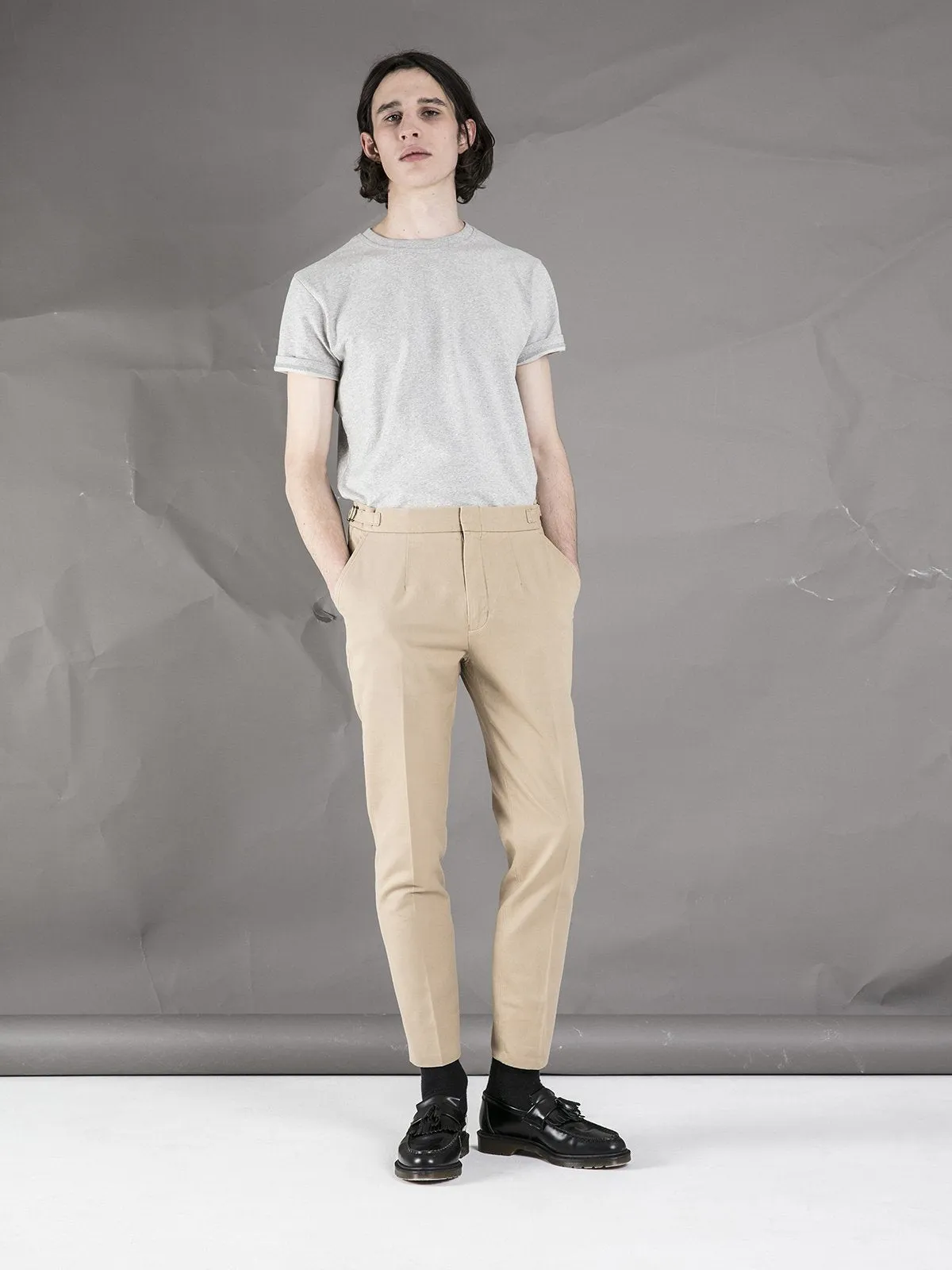 High Waisted Trousers - Tan