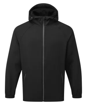 Hooded 2-layer softshell jacket | Black