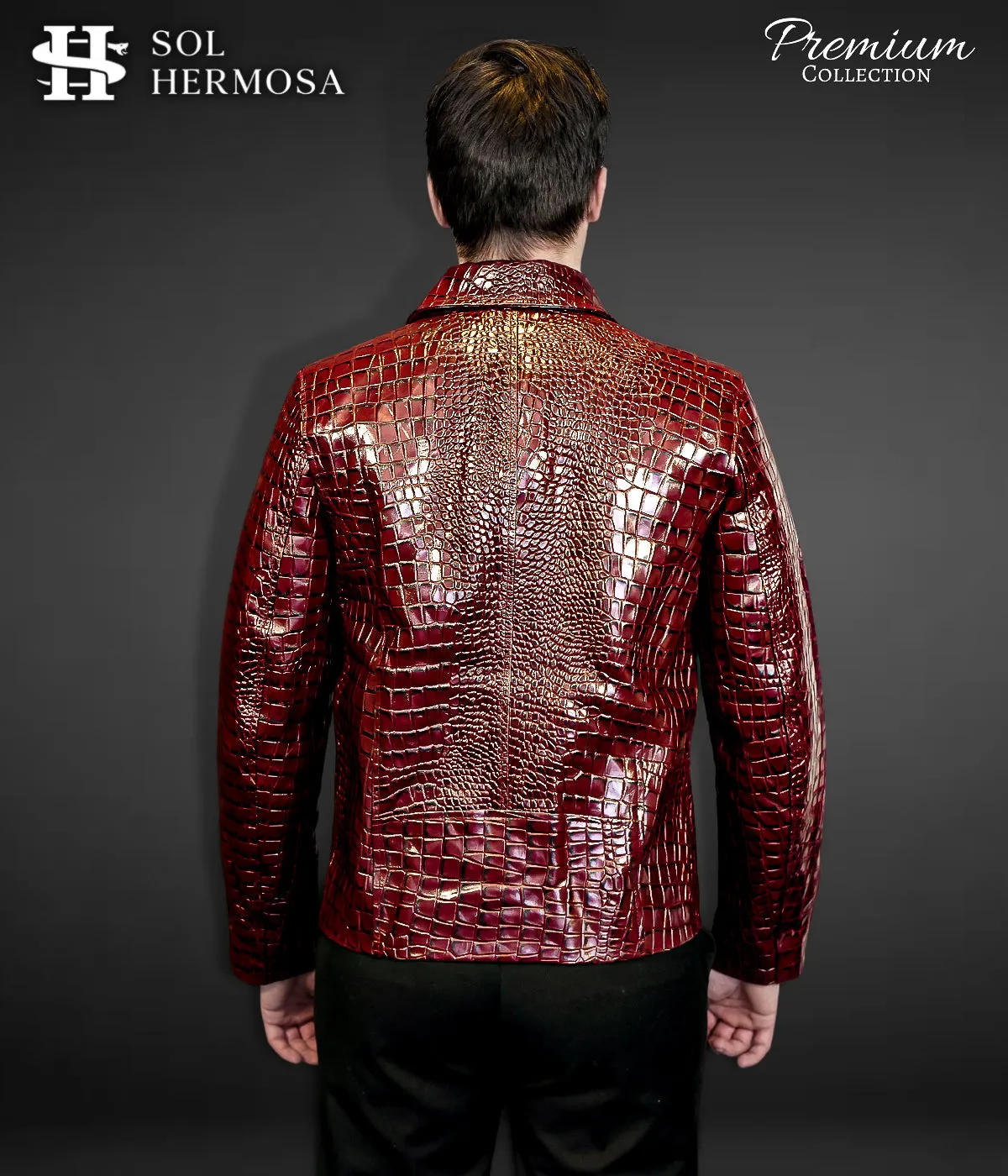 Leather Bomber Jacket For Men - Hades