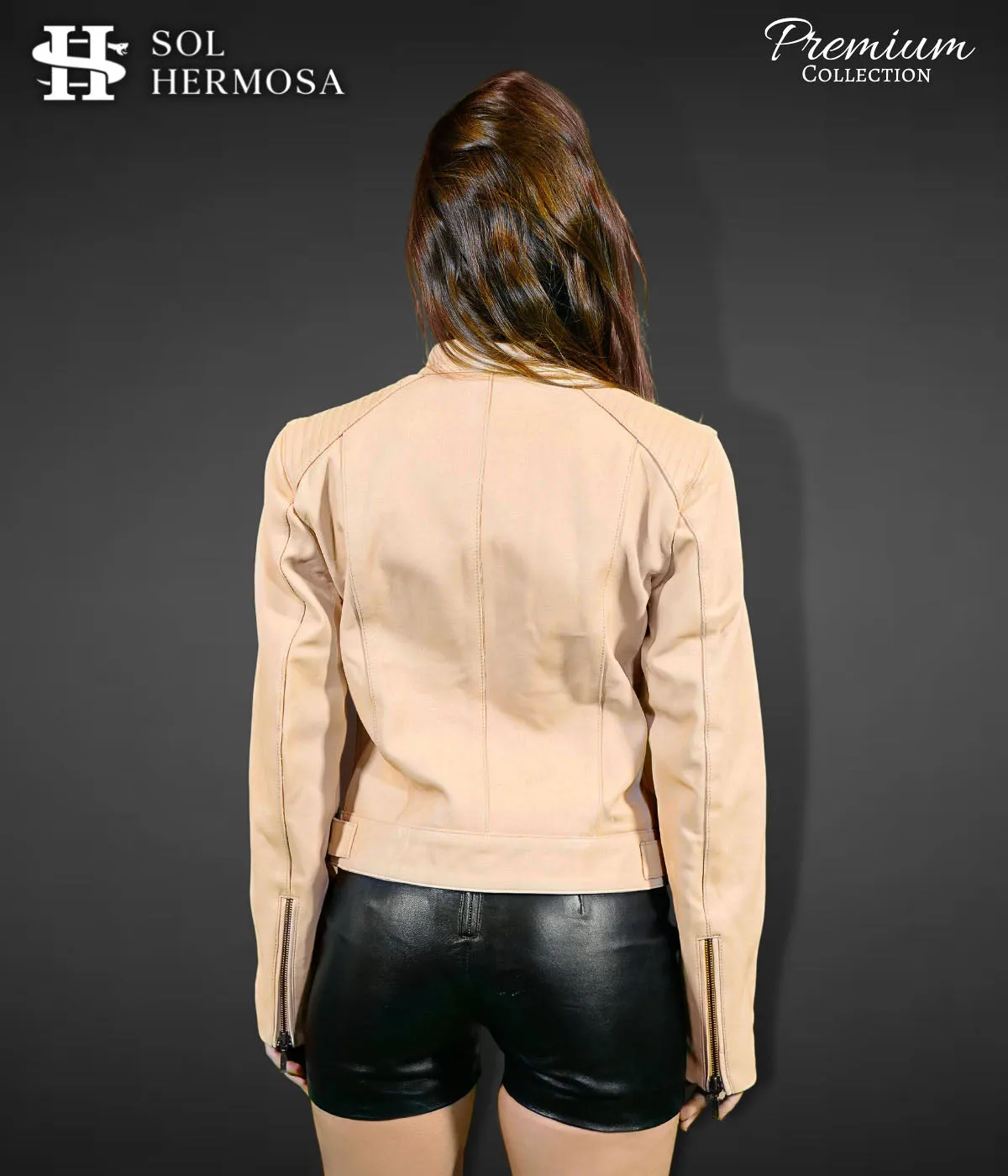 Leather Bomber Jacket For Women - Ananke