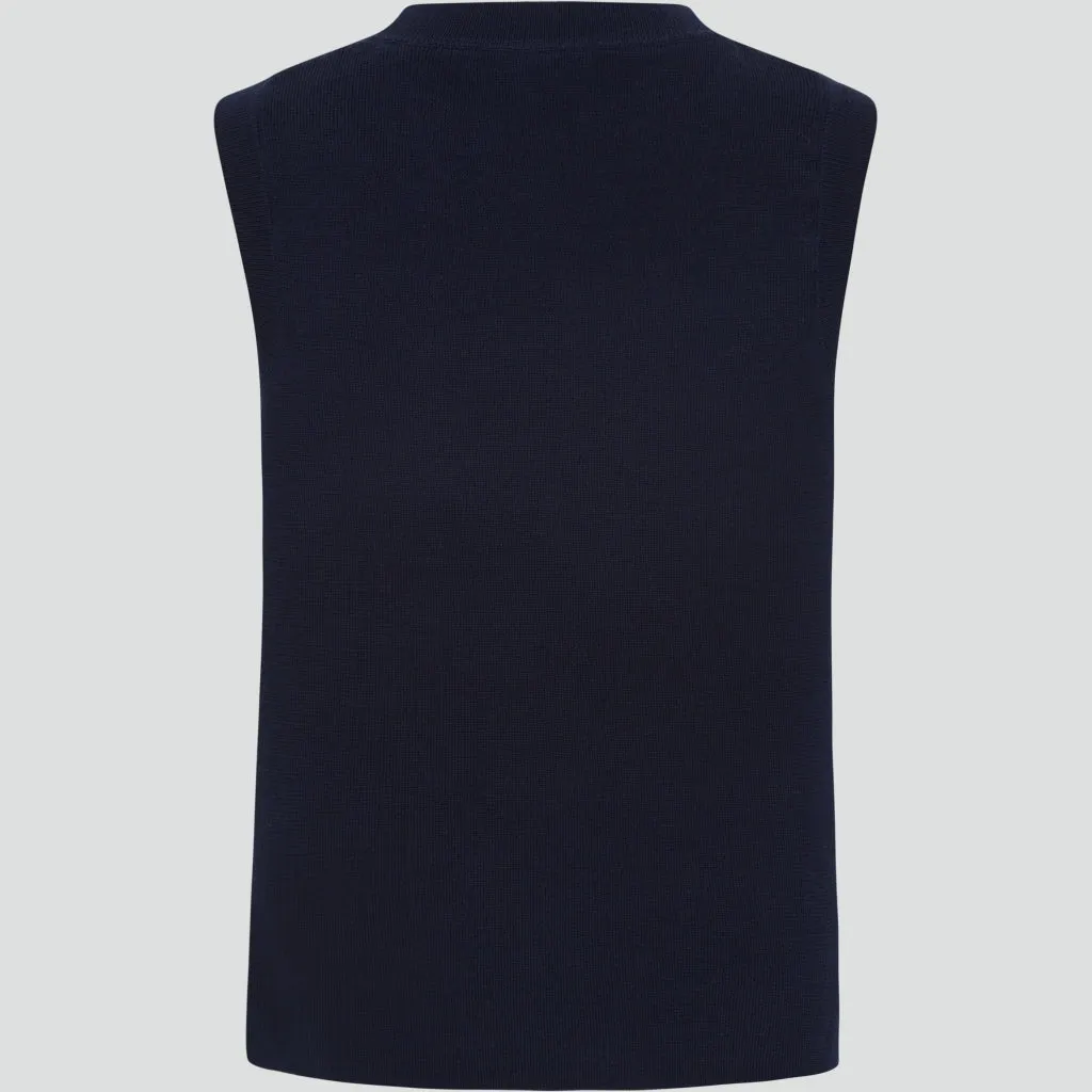 Lera Knit Vest - Dark Navy