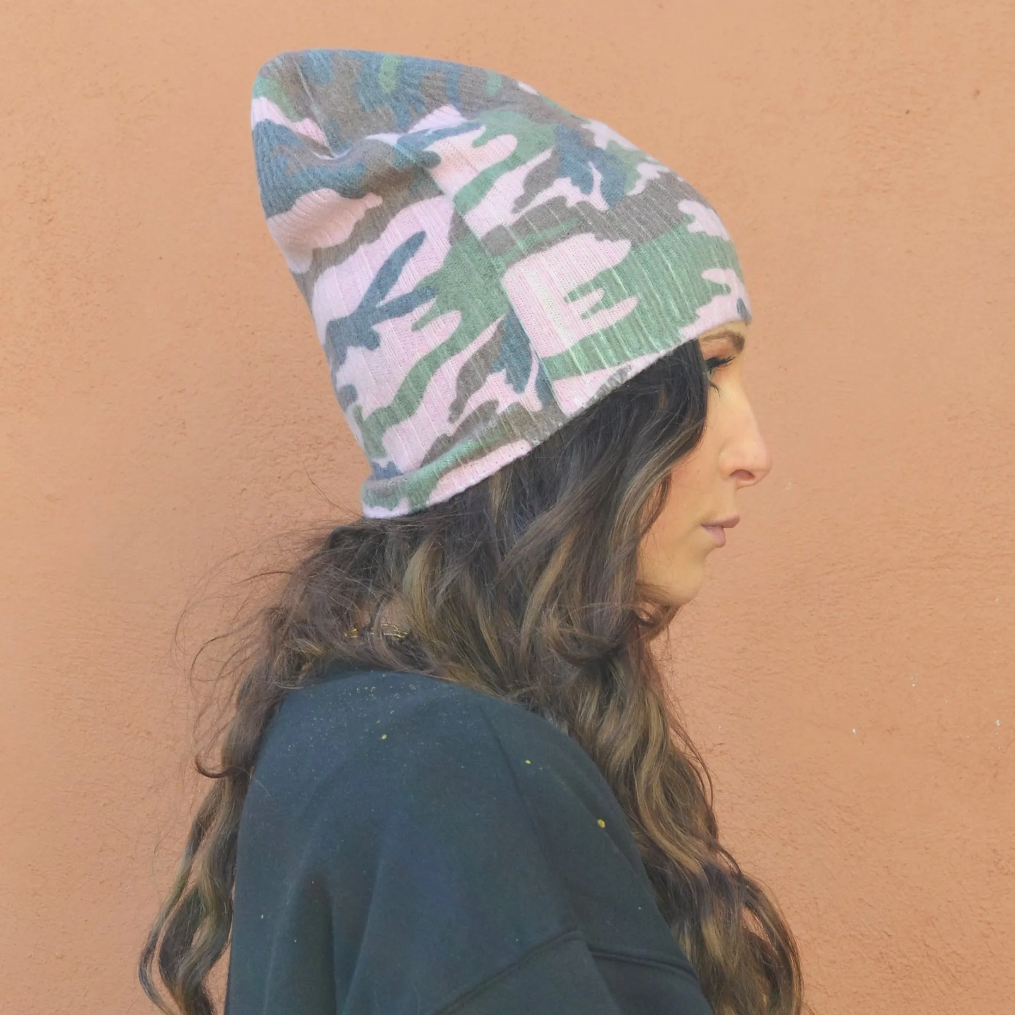 Made in Italy Camo Knit Hat