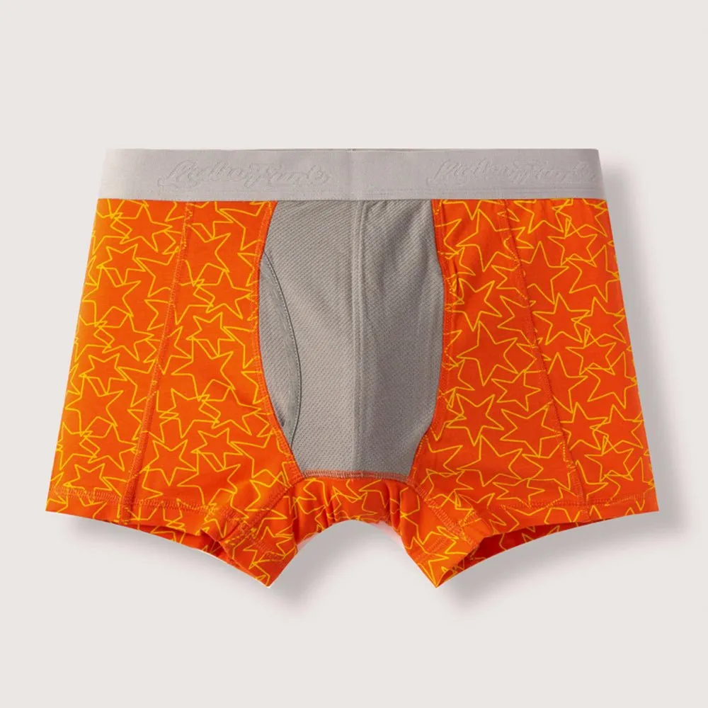 Mens Bamboo and Organic Cotton Underwear - Yellow Popstars