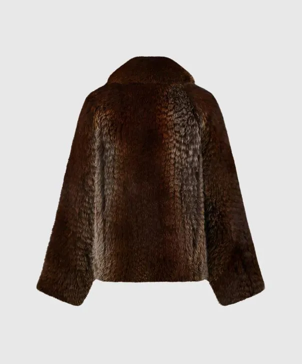 Men's Chestnut Fox Fur Jacket