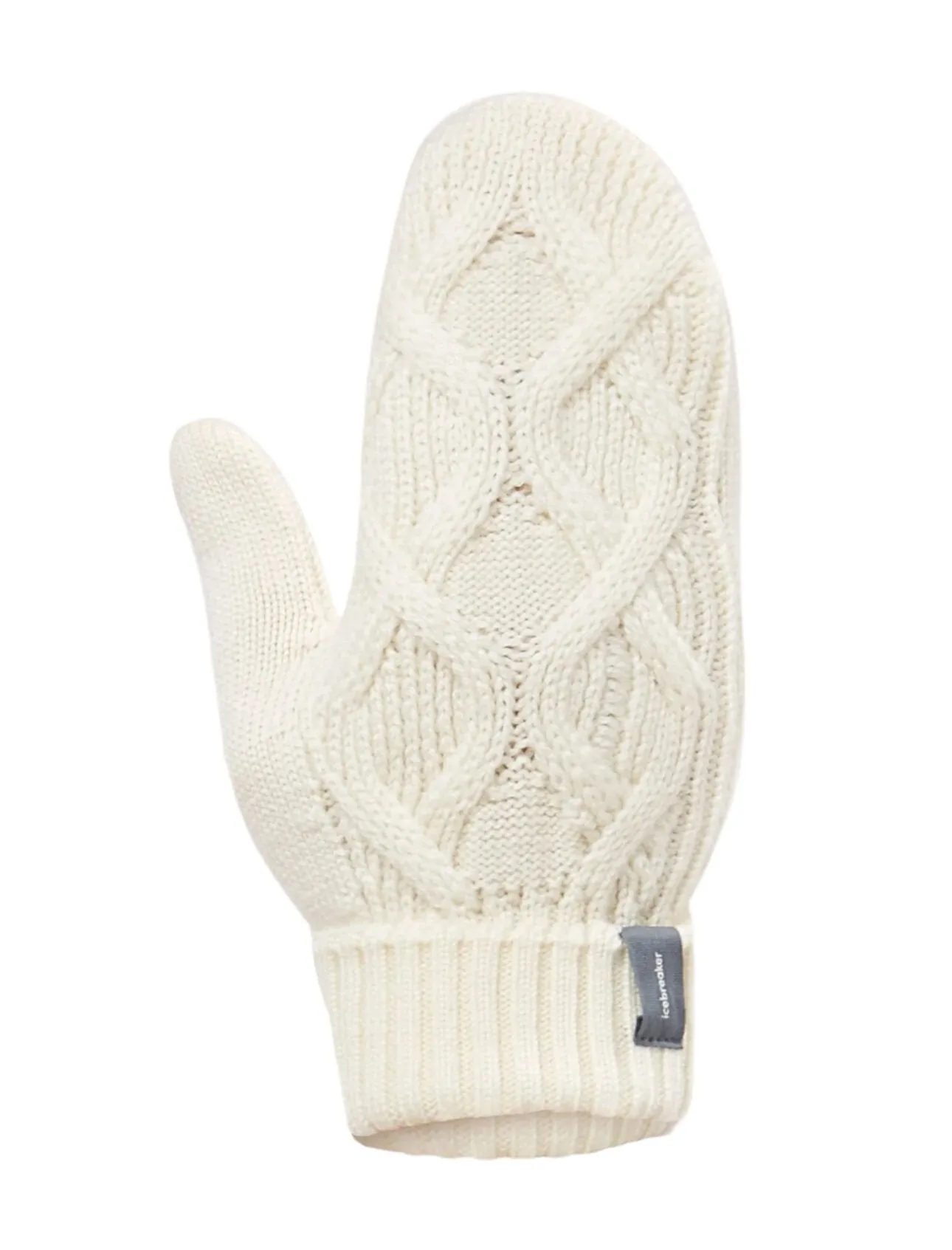 Merino Cable Knit Mittens - Women's