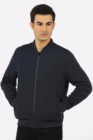 Navy Blue Prestige Knit Jacket