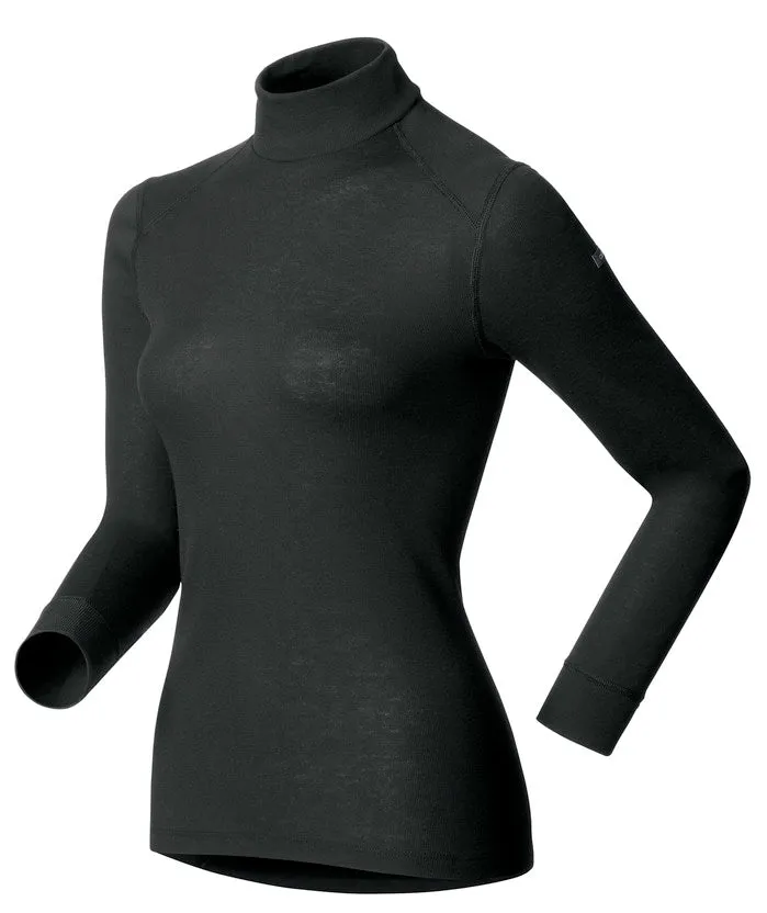 ODLO Women's Warm Eco Long Sleeve Turtle Neck Base Layer Top {O-152011}