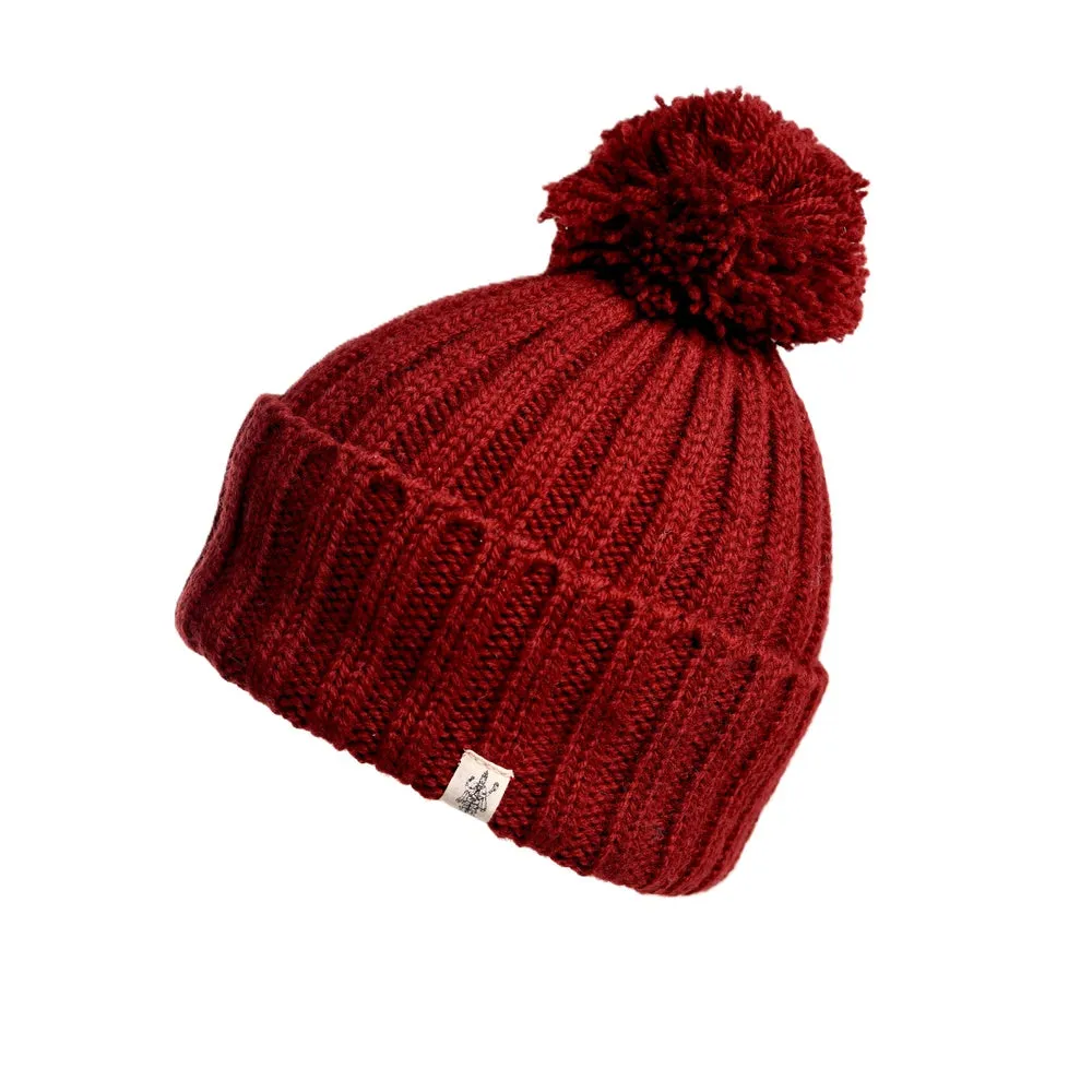 Park Fold Rib Pom Beanie