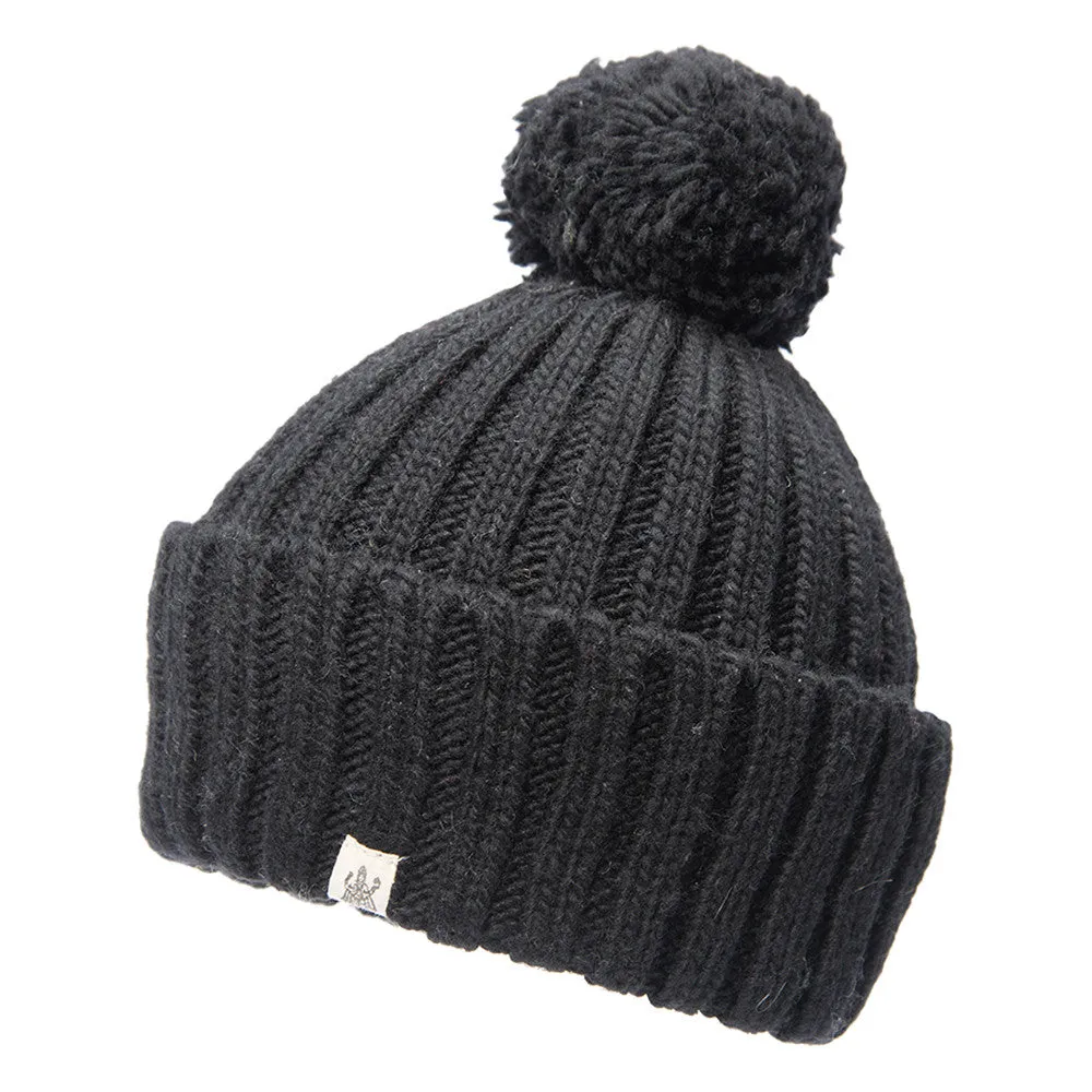 Park Fold Rib Pom Beanie