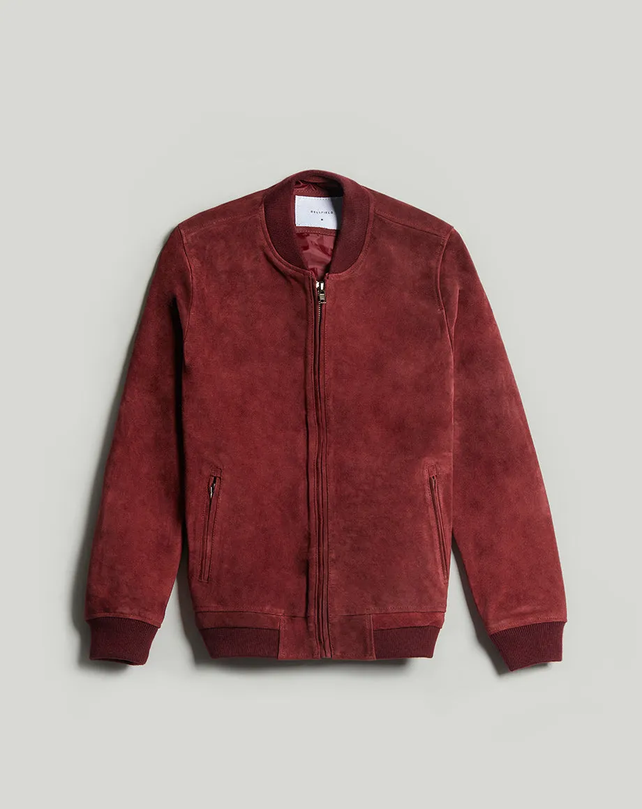 PLATO SUEDE BOMBER MENS JACKET | PORT