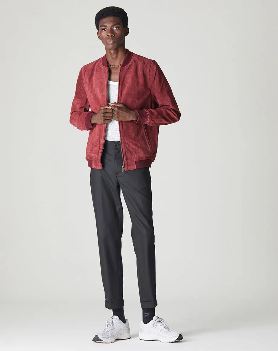 PLATO SUEDE BOMBER MENS JACKET | PORT