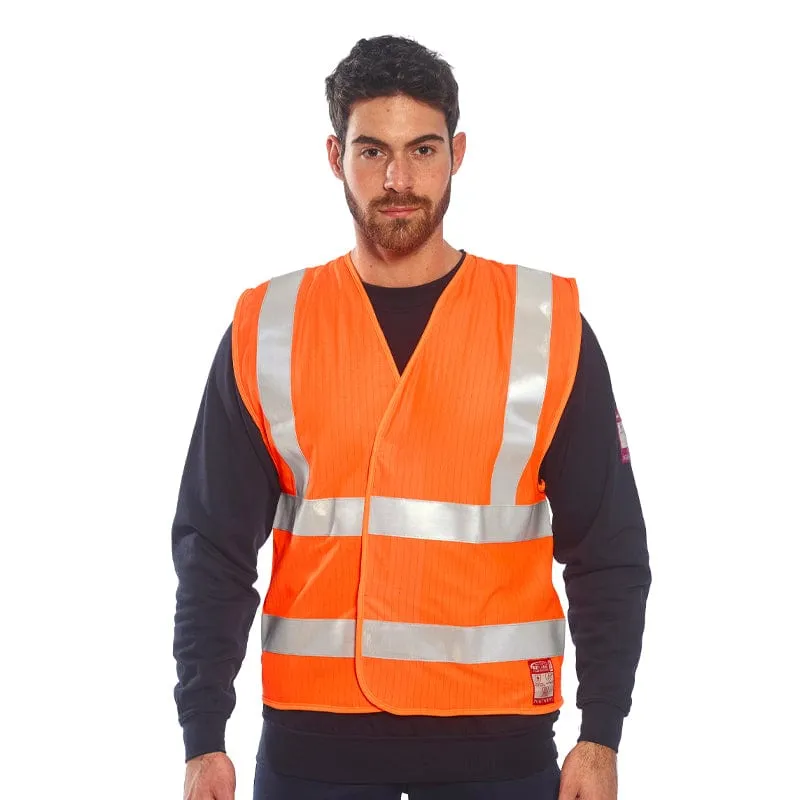 Portwest Hi-Vis Anti-Static Vest Flame Resistant FR71