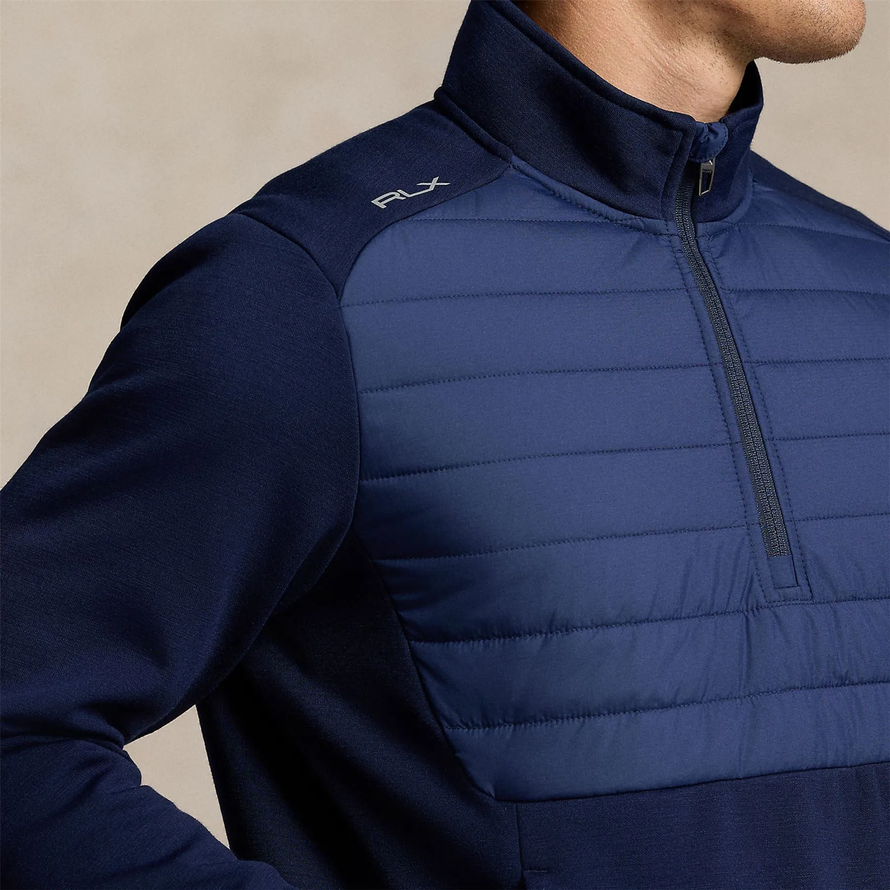 RLX Heavytech Wool Half Zip Jacket Refined Navy - AW24