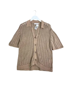 Size 12 | Assembly Label Brown Cotton Knit Top