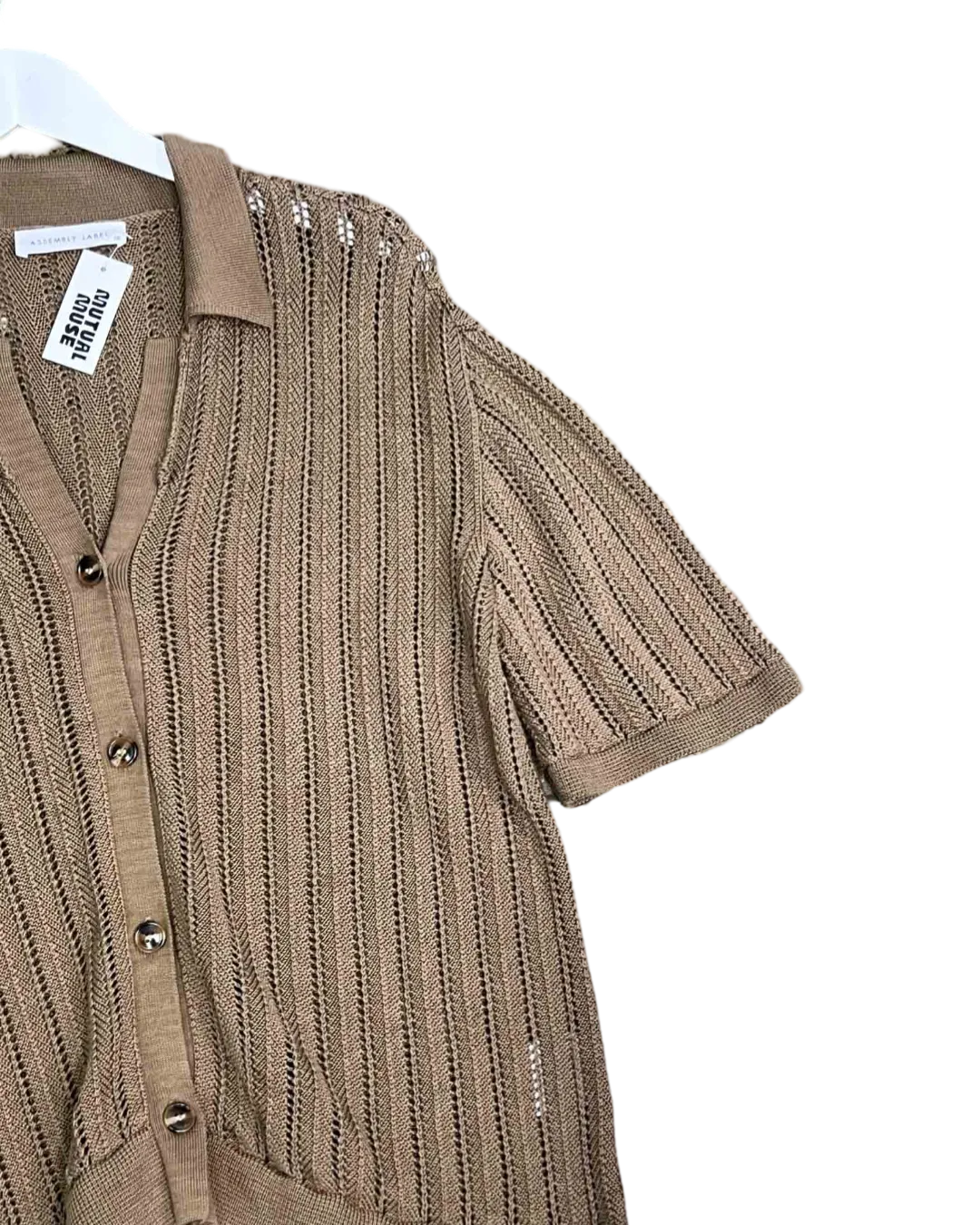 Size 12 | Assembly Label Brown Cotton Knit Top