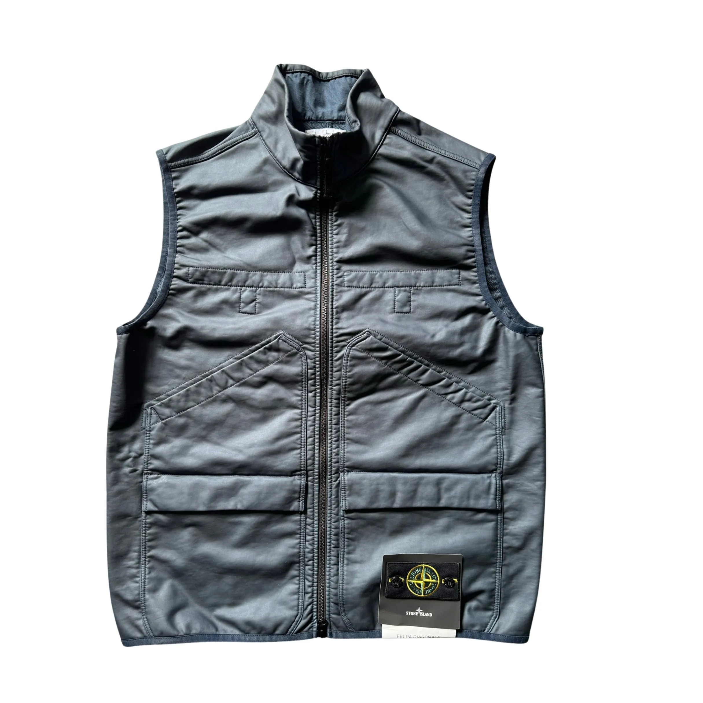 STONE ISLAND FELPA DIAGONALE GOMMATA