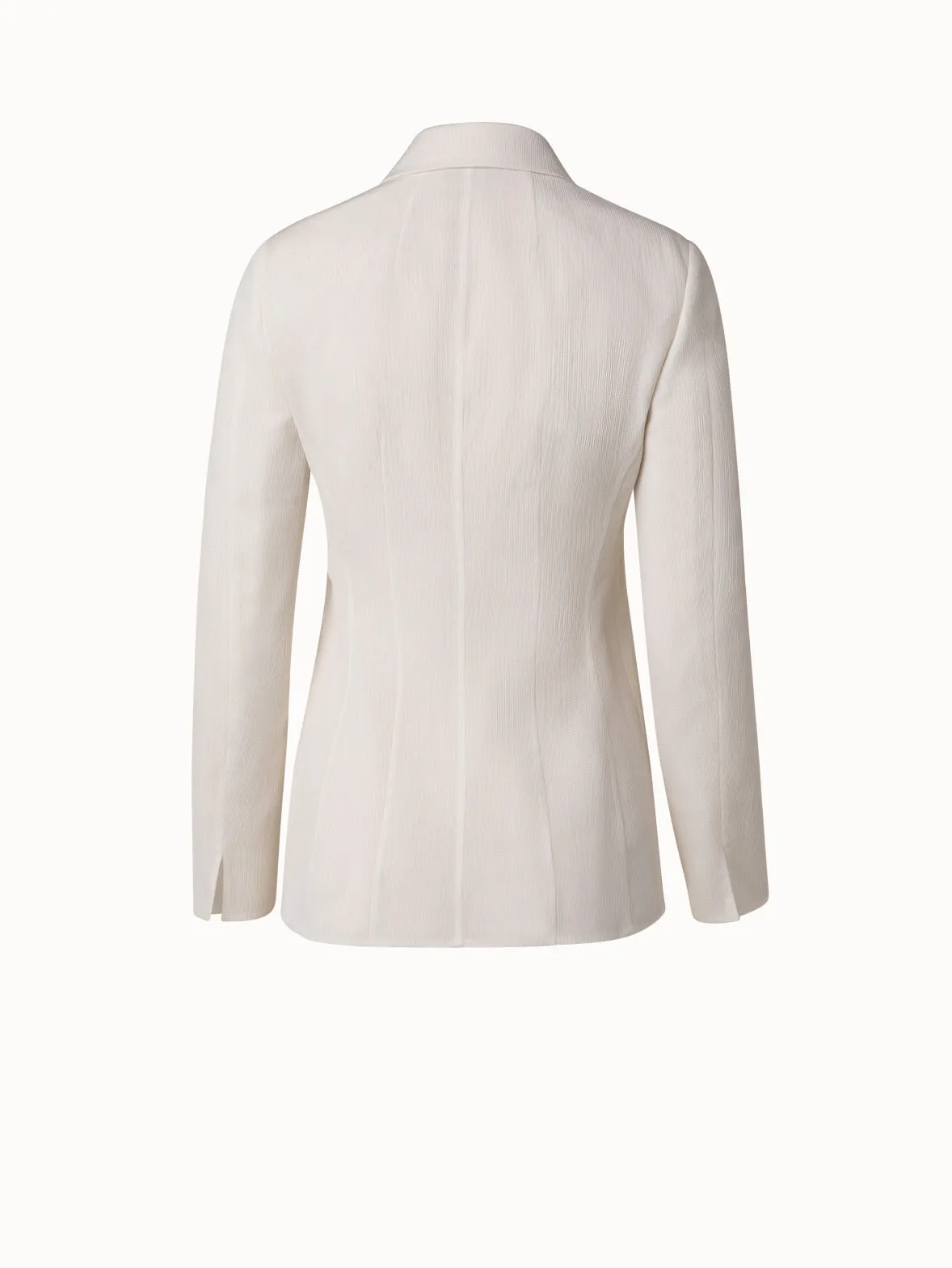 Structured Cotton Silk Double-Face Jacket