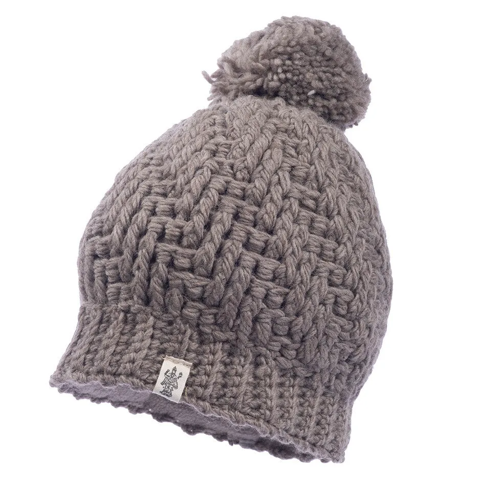 Swirl pom beanie