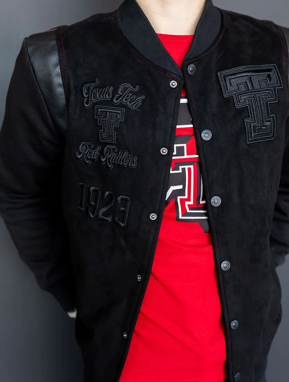 Texas Tech Arena Suede Fleece Bomber Jacket