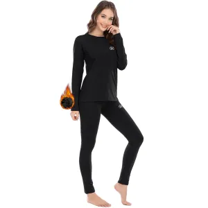 Thermal Underwear for Women Winter Base Layer Warm Top & Bottom Set