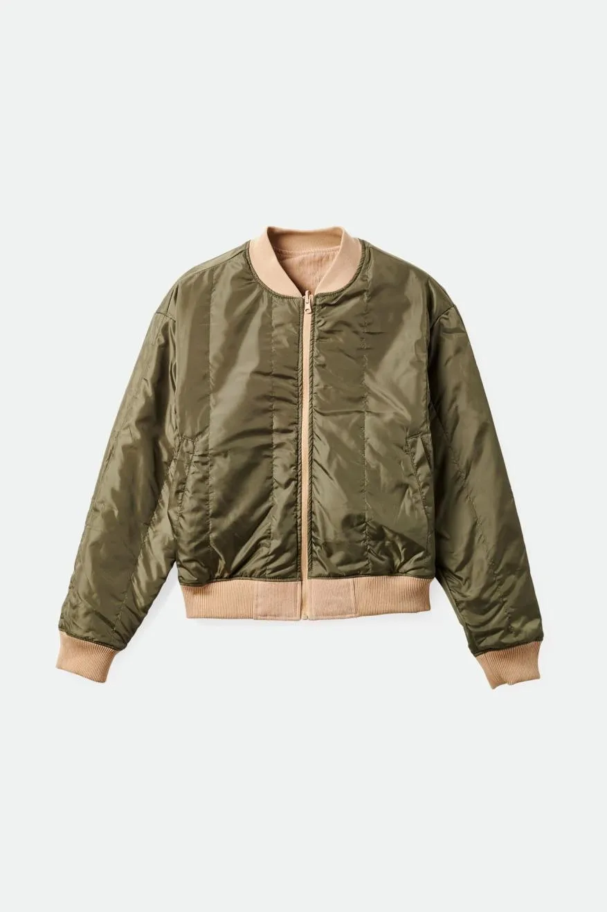 Utopia Reversible Bomber Jacket - Sesame