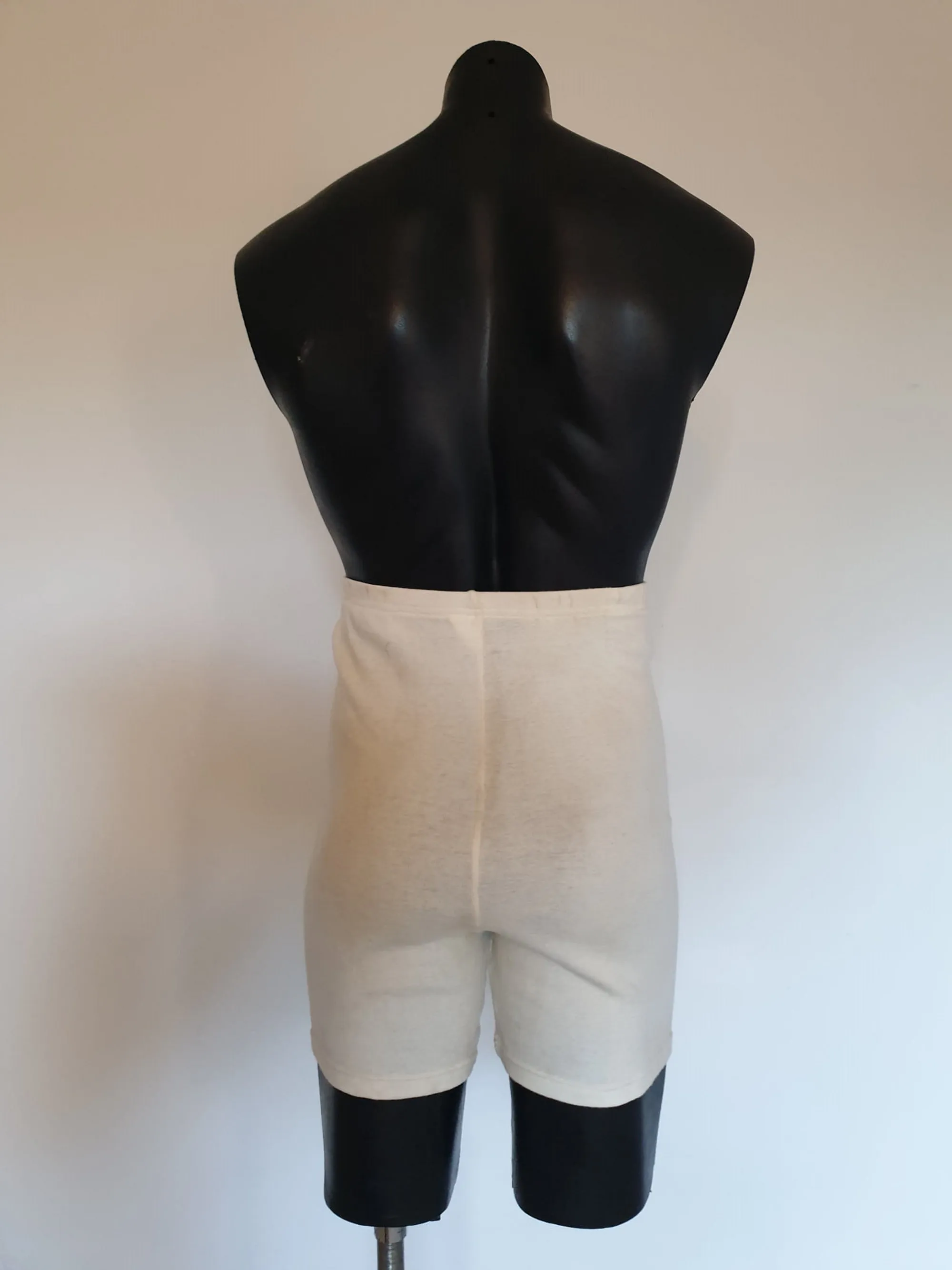 Vintage Style Cream Wool Boxer Shorts - Thermal Underpants - S