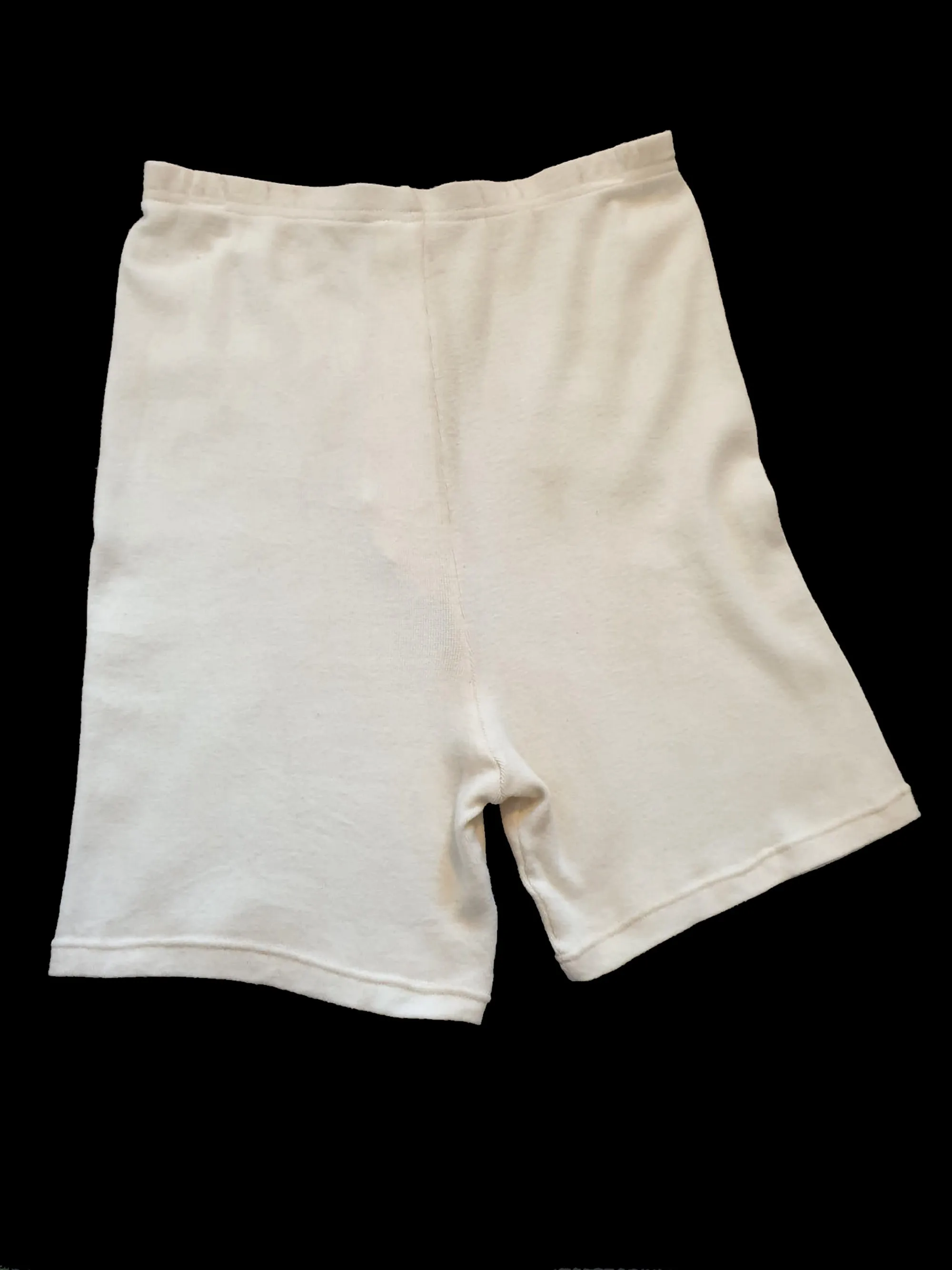 Vintage Style Cream Wool Boxer Shorts - Thermal Underpants - S