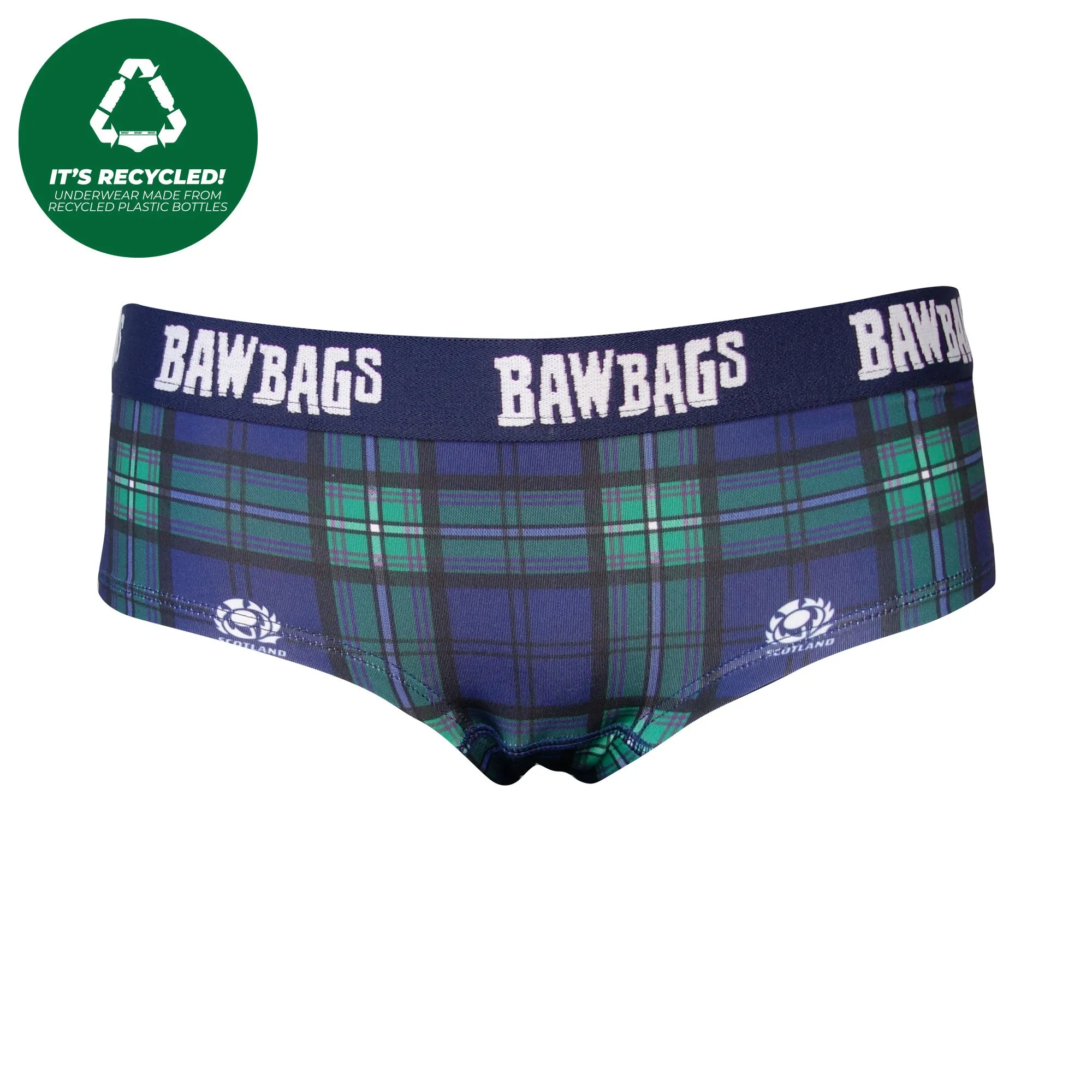 Women's Cool De Sacs Scotland Rugby Tartan Technical Underwear