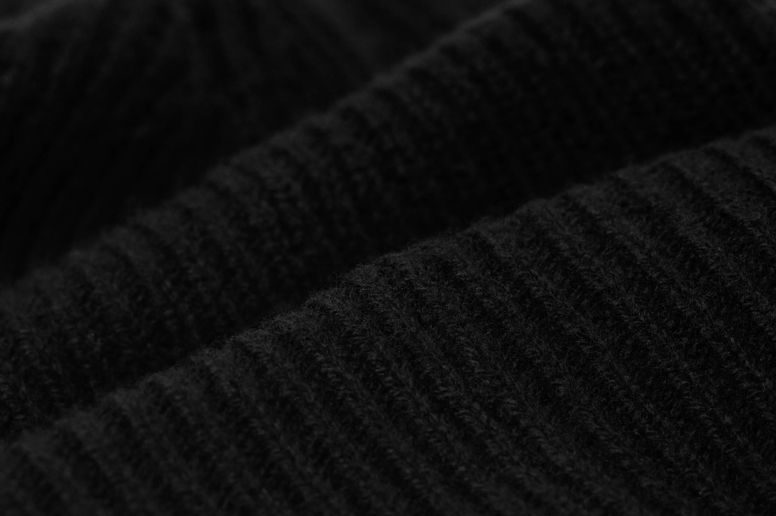 Wool Cashmere Beanie - Black