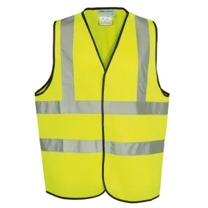 Yellow High Visibility 80 GSM knitted EN471 Certified Waistcoat